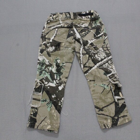 Rockstar Original Girls 2T Skinny Fit Cargo Jeans | Addy Tree Camo Distress - Picture 3 of 4